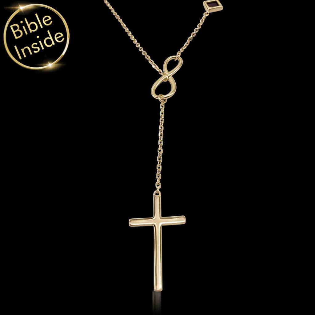 Christian Pendant Necklace With Tree of Life Design Featuring New Testament Inside From My Nano Jewelry